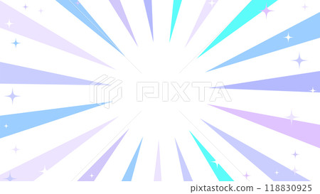 彩色集中線背景資料插圖閃光徑向閃光藍色 118830925