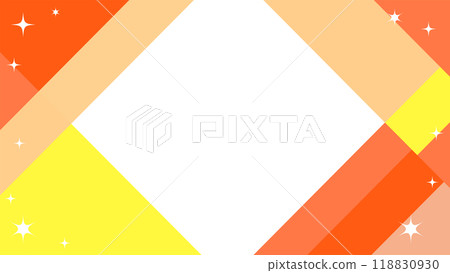 Pop orange background frame 118830930