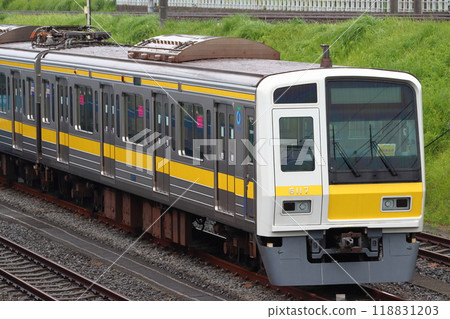 Seibu Ikebukuro Line 6000 series train (yellow stripe) parked at Kotesashi Depot 118831203