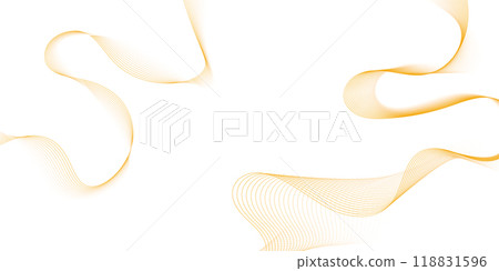 Abstract wavy lines flowing smooth curve design. Vector illustration 118831596