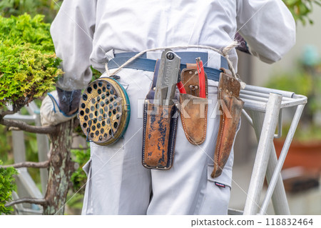 Gardener, tool bag, landscaping, tools, craftsman, gardening shears, pruning shears, small saw, mosquito coil Gardener, tool bag, landscaping, tools, craftsman, gardening shears, pruning shears, small saw, mosquito coil 118832464