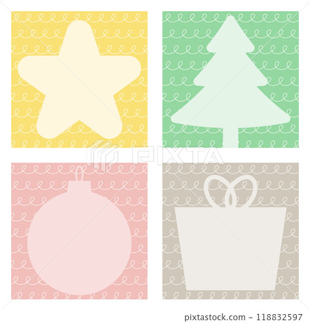 Stylish Christmas frame set 118832597