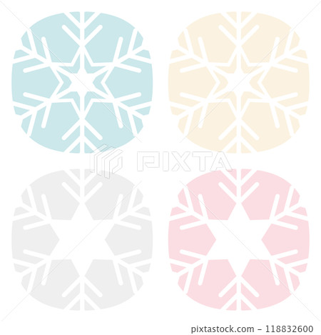 Cute snowflake decoration set 118832600