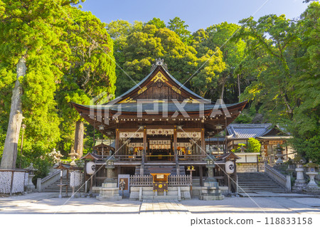 日牟八幡神社參拜殿和正殿（滋賀縣近江八幡市） 118833158