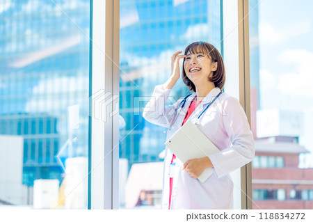 Woman in a white coat. Photo courtesy of Denpa Gakuen, Tokyo Electronics College. Woman in a white coat. Photo courtesy of Denpa Gakuen, Tokyo Electronics College. 118834272