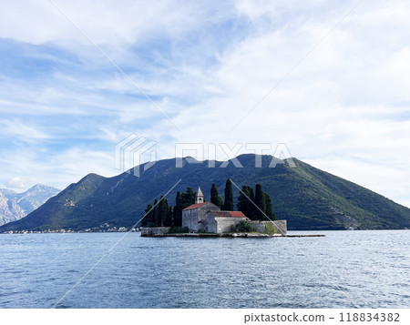 Perast. insulae Santa George, Montenegro, Sveti Juraj, Saint George Catholic Monastery 118834382