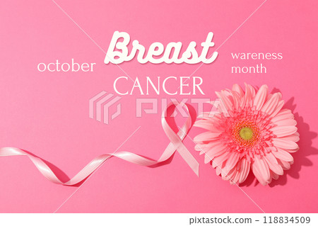 A beautiful thematic card for breast cancer month A beautiful thematic card for breast cancer month 118834509