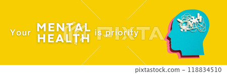 World Mental Health Day, created using Generative AI technology. 118834510