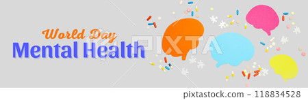 World Mental Health Day, created using Generative AI technology. World Mental Health Day, created using Generative AI technology. 118834528