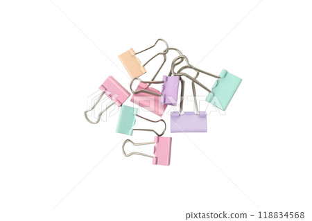 PNG, Office accessories concept, paper clip, isolated on white background 118834568