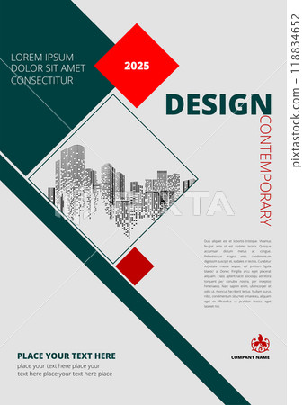Modern cover design template. Calendar 2025. Color vector hand drawn illustration Modern cover design template. Calendar 2025. Color vector hand drawn illustration 118834652