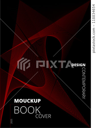 Modern cover design template. Color vector hand drawn illustration Modern cover design template. Color vector hand drawn illustration 118834654