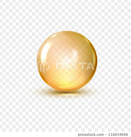 Glass 3d ball vector illustration for decorative design Glass 3d ball vector illustration for decorative design 118834698
