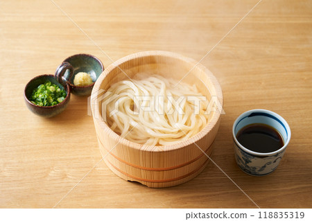Udon noodle with fried noodles Udon noodle with fried noodles 118835319