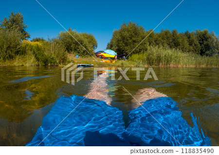 Relaxing in Shallow Water on a Sunny Day 118835490