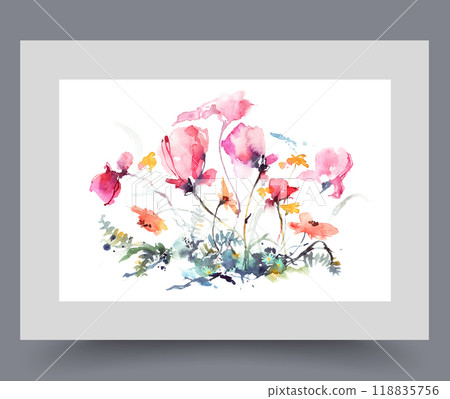 Spring flower meadow with bright wildflowers and green grass symbolizing biodiversity Spring flower meadow with bright wildflowers and green grass symbolizing biodiversity 118835756