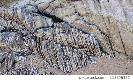 長崎縣壹岐島初瀨堤防岩面 118836385