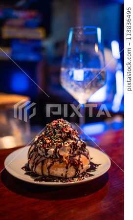 delicious chocolate cake delicious chocolate cake 118836496