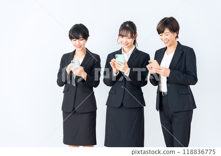 White background business woman White background business woman 118836775