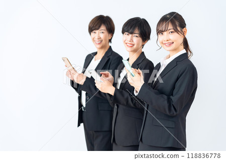 White background business woman White background business woman 118836778