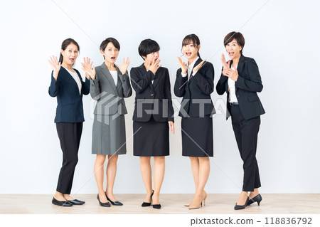 White background business woman 118836792
