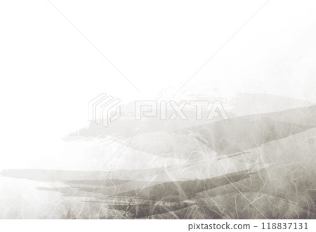 Unryu paper with silver brush strokes 118837131