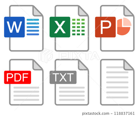 Icon set of several files 118837161