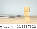 Desktop building blocks eye-catching image 118837312