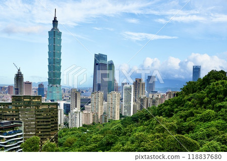 城市景觀“從象山看台北市” 118837680