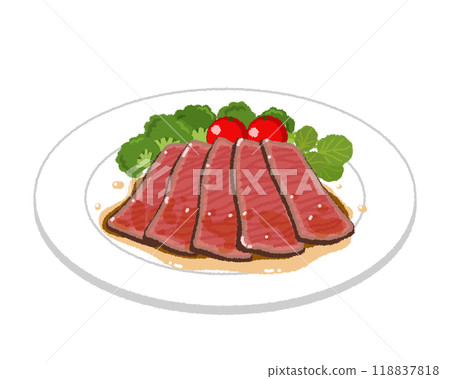 Illustration of roast beef 118837818