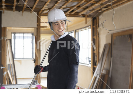 Interior demolition site, renovation, remodeling Interior demolition site, renovation, remodeling 118838871