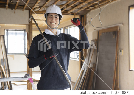 Interior demolition site, renovation, remodeling 118838873