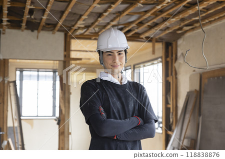 Interior demolition site, renovation, remodeling 118838876