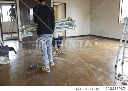 Interior demolition site Interior demolition site 118838985