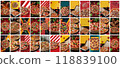 Mega collection of 36 social media story background pizza. used for fast food restaurant advertising 118839100