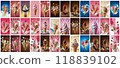 Mega collection of 36 social media story background. used for ice cream shop advertising 118839102