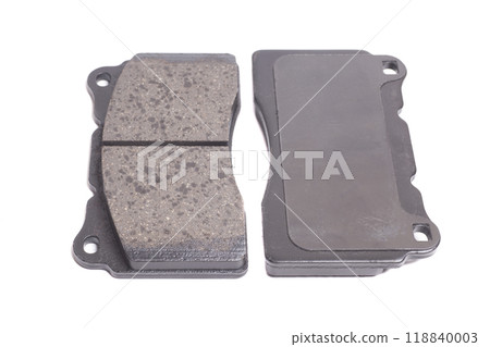 Auto brake pads isolated on white background Auto brake pads isolated on white background 118840003