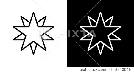 Star simple line icon 118840046