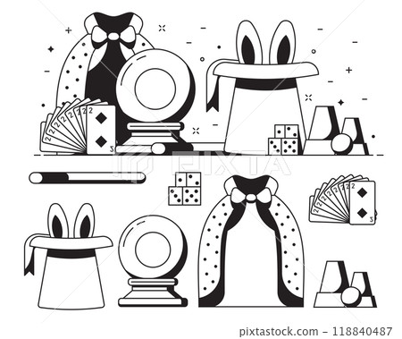 Magic or Illusionist Performance Equipment Scene 118840487