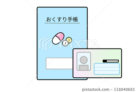 Medicine notebook and My Number card Medicine notebook and My Number card 118840683