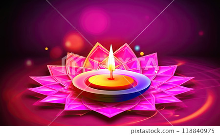 Diwali Illuminations: Mesmerizing Holiday Lights for a Magical Celebration - Generative AI 118840975