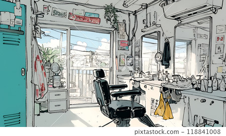 充滿昭和時代氣息的理髮店 118841008