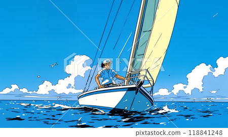 yacht sailing 118841248