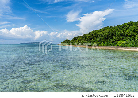 Okinawa Prefecture, Taketomi Island, Kondoi Beach Okinawa Prefecture, Taketomi Island, Kondoi Beach 118841692
