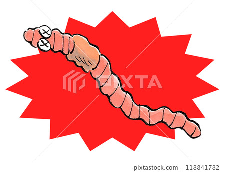 受損的蚯蚓 受損的蚯蚓 118841782