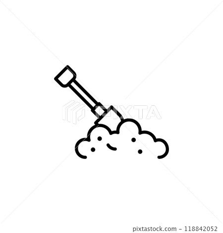 Archaeology shovel icon Archaeology shovel icon 118842052