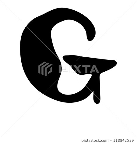 G (alphabet/capital letter)/Handwritten calligraphy material G (alphabet/capital letter)/Handwritten calligraphy material 118842559