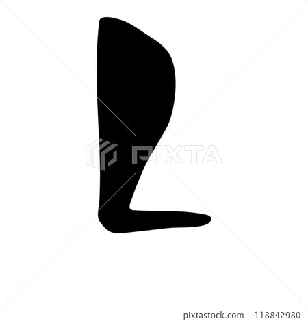 L (alphabet/capital letter)/Handwritten calligraphy material 118842980