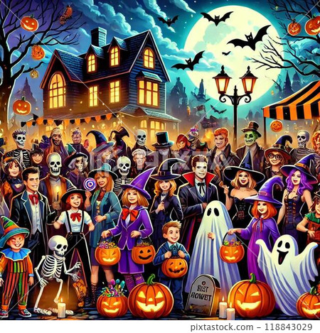 大家都在享受萬聖節 大家都在享受萬聖節 118843029