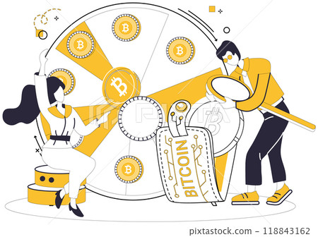 Bitcoin wallet vector illustration. Economic progress unfolds in digital era with rise digital wallets Maximize your financial potential with strategic investment in Bitcoin wallet Bitcoin wallet vector illustration. Economic progress unfolds in digital era with rise digital wallets Maximize your financial potential with strategic investment in Bitcoin wallet 118843162